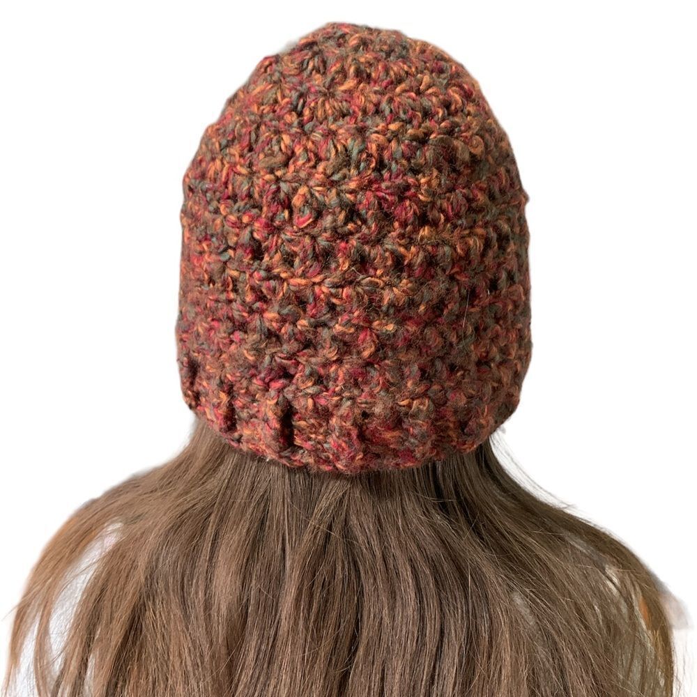 Multicolour Crochet Beanie Style Toque - Picture 4 of 4